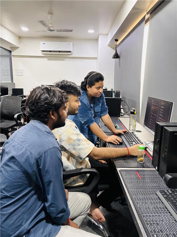 Codeksha students working on live projects